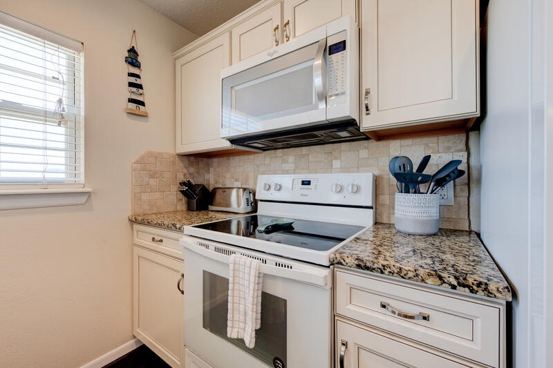 Kitchen range and microwave
